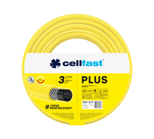 Шланг армированный для поливочных устройств PLUS*** 3/4" -25м.п.
