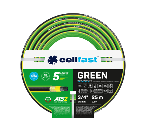 Шланг армированный для поливочных устройств GREEN ATS  3/4"-25м.п.