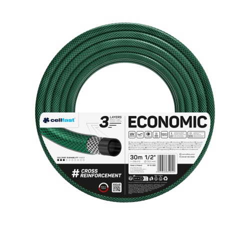 Шланг армированный для поливочных устройств ECONOMIC 1/2"-30м.п.
